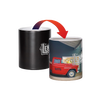Ceramic coffee mug that reveals a vibrant image of Lehman's storefront and red vintage truck when filled with hot liquid, ideal for Kitchen & Food and USA Made collections.