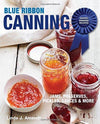Cookbook cover featuring jars of assorted homemade jams and preserves alongside a bowl and spoon, highlighting award-winning blue ribbon canning recipes in best sellers and cookbooks collections.
