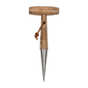Spear & Jackson Stainless Dibber planting tool with a polished stainless steel tip and smooth wooden handle featuring a leather loop, ideal for Farm, Garden & Tool and Seeds and Planting collections.