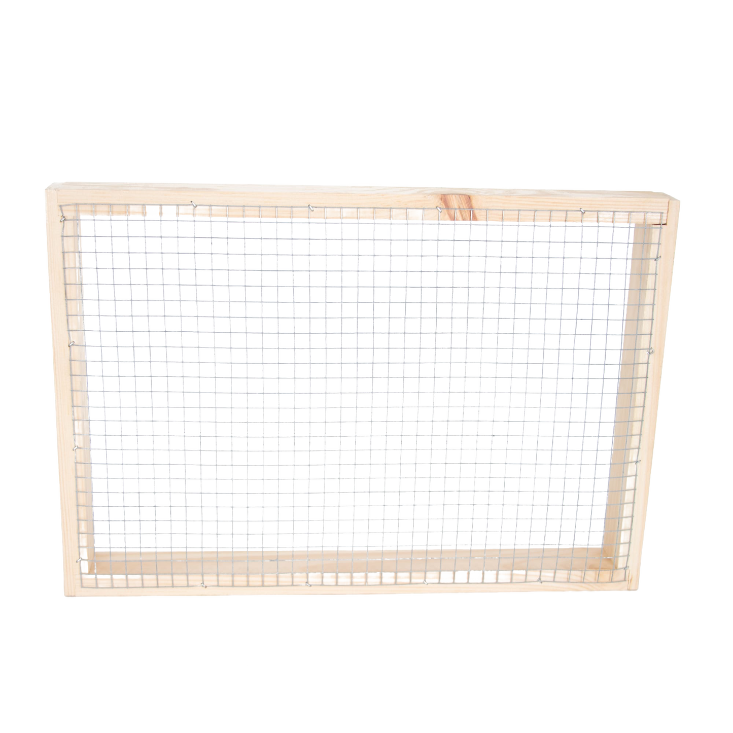 Handcrafted wooden 8-frame candy board feeder with wire mesh for hive moisture control and winter bee feeding, Amish made in the USA, featured in Beekeeping Supplies and Farm, Garden & Tool collections.