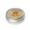 Handcrafted metal tin of soothing foot balm with a simple brown label, made in USA, featured in Health & Wellness, Balms, Creams and Lotions, and Best Sellers collections.