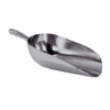 Heavy-duty cast aluminum grain scoop with a smooth polished finish and contoured handle, ideal for farm, garden, and bulk grain use, featured in Best Sellers and Promo Eligible collections.