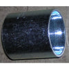 Close-up of a durable metal drive coupling for well points with threaded interior, handcrafted for use in water pumps, appliances, and pump parts and tools collections.