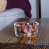 Clear glass bowl filled with glossy milk chocolate coated nuts including cashews, almonds, pecans, and Brazil nuts, handcrafted and made in USA, ideal for Kitchen & Food, Snacks and Sweets, Candy, USA Made, Best Sellers collections.