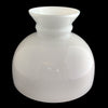 Hand-molded opal glass lamp shade with a rounded profile and flared top, designed for use with Aladdin 10" shade rings, crafted for Lamps & Lighting and Parts and Accessories collections.