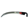 Handcrafted curved scythe blade with a distinct pointed tip for easier cutting through dense growth, designed for farm, garden, and lawncare tasks in best sellers and promo collections.