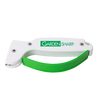 Compact garden tool sharpener with a white body and green handle, featuring a diamond-honed tungsten carbide edge, made in USA for Farm, Garden & Tool and Lawncare collections.
