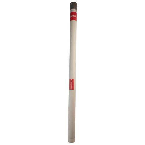 White drop pipe with metal lift rod connections and red label marked "Weep Hole," handcrafted and made in USA, ideal for deep well pumps and water pump parts in Appliances, USA Made, and Best Sellers collections.