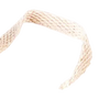 Close-up of a braided cotton lamp wick designed for oil lamps, compatible with various burners and collars, featured in Lamps & Lighting and Parts and Accessories collections.