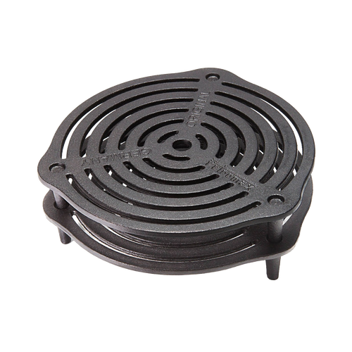 Stackable solid cast iron grate with sturdy legs for optimal heat circulation and multi-level cooking in Dutch ovens, suited for Farm, Garden & Tool, Kitchen & Food, Camping, Cookware, Cast Iron, Best Sellers, Promo Eligible collections.