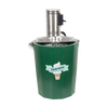 Green insulated fiberglass ice cream freezer with stainless steel electric motor, ideal for Kitchen & Food, Specialty Equipment, Making Ice Cream, Best Sellers, and Promo Eligible collections.