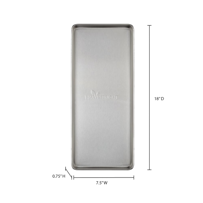 Extra stainless steel freeze drying tray with durable design, sized 5.9 by 16.9 inches, ideal for Kitchen & Food, Food Preservation, Drying, and Best Sellers collections.
