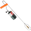 Handheld yard and garden torch with lightweight nickel-plated steel and brass burner, featuring an orange ergonomic handle, ideal for Farm, Garden & Tool and Lawncare collections.