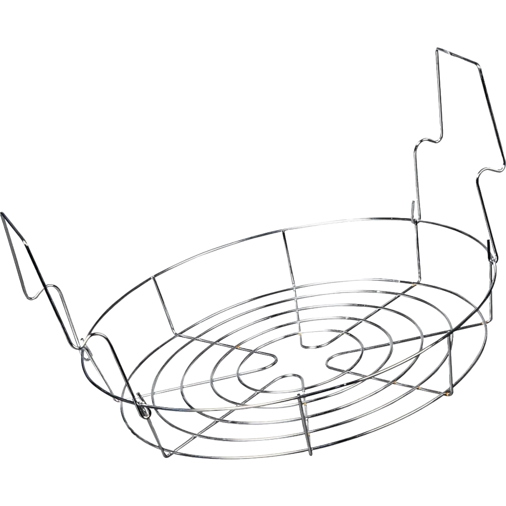 Round metal wire canning rack with handles, designed to fit a large 33-quart water bath canner, ideal for food preservation and kitchen use, part of Best Sellers collection.
