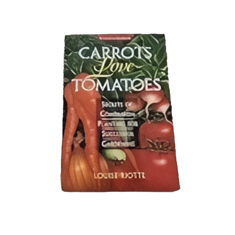Book cover featuring illustrated carrots and tomatoes with gardening-themed text, part of Toys, Books & Games, Home and Garden How-To Books, and Best Sellers collections.