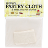 Natural cotton pastry cloth with sewn edges and matching rolling pin cover, designed to create a non-stick surface; ideal for Kitchen & Food, Baking Supplies, and Cookware collections.