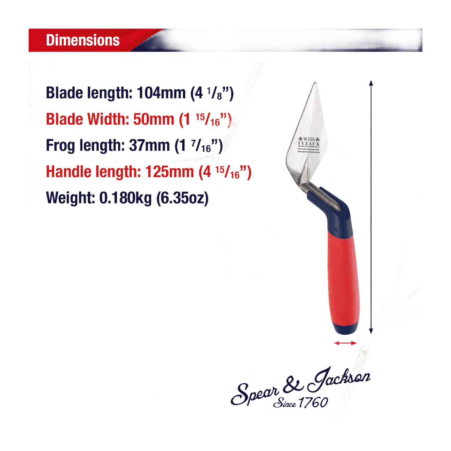 4-inch hardened and tempered carbon steel archaeology pointing trowel with rigid blade and ergonomic red and blue soft-feel handle, designed for Farm, Garden & Tool, Digging and Cultivating, Hand Tools and Hardware, Best Sellers, and Promo Eligible collections.