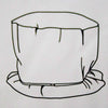 Simple line drawing of a round protective cover with a 72-inch elastic strap and clasp, designed for outdoor air conditioner units, featured in Home & Decor and Household Helpers collections.