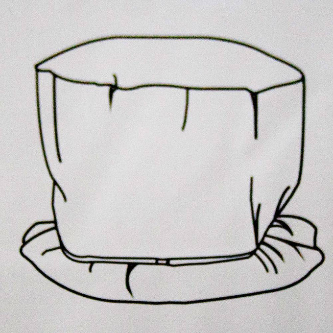 Simple line drawing of a round protective cover with a 72-inch elastic strap and clasp, designed for outdoor air conditioner units, featured in Home & Decor and Household Helpers collections.