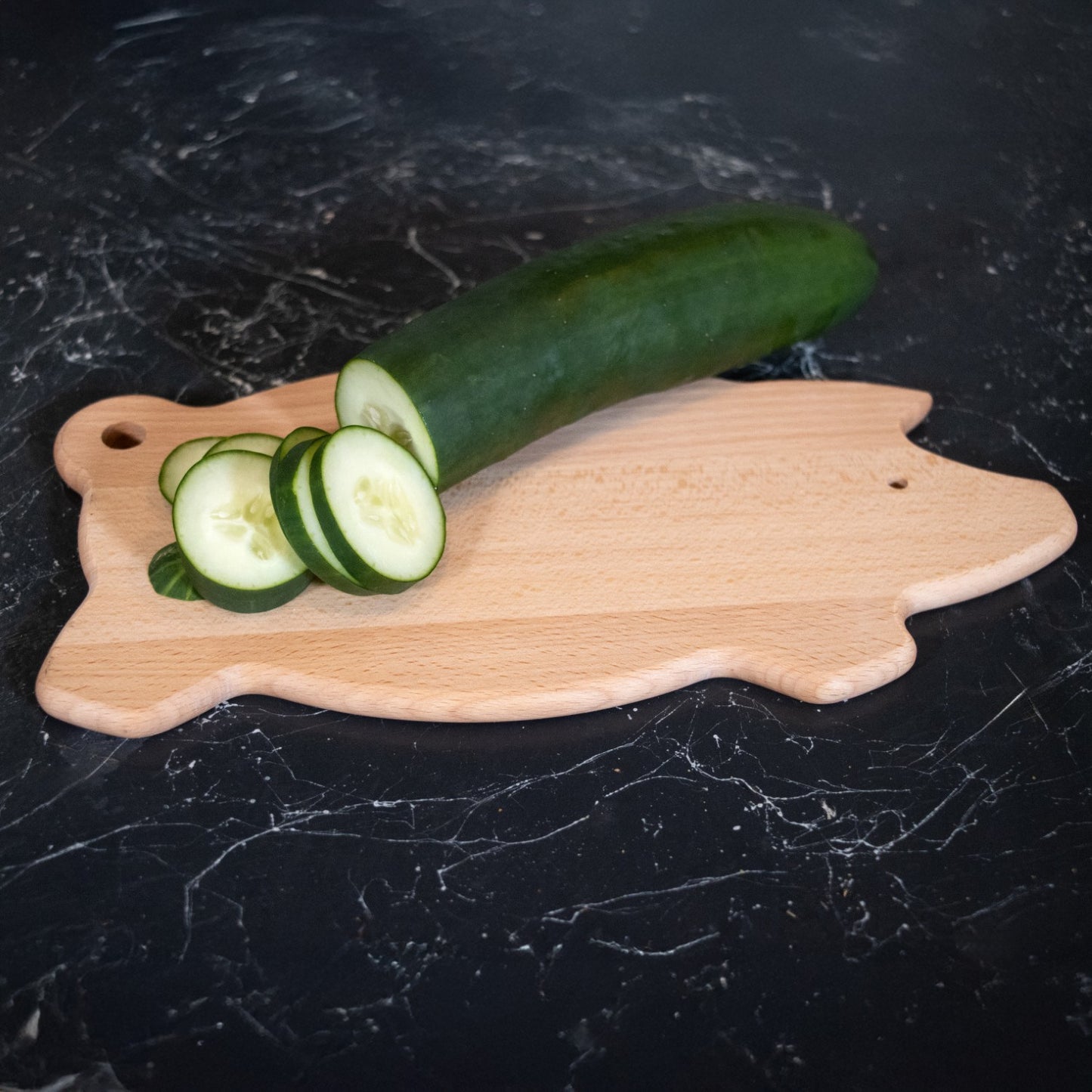 German-Made Beechwood Pig Cutting Board – 12" x 6"