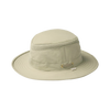 Khaki medium brim hat with mesh ventilation and moisture-wicking fabric, offering durable sun and rain protection for outdoor activities in Health & Wellness, Camping, and Garden Accessories collections.