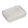 Rectangular stainless steel snack container with a secure lid, featuring a durable, reusable design ideal for Kitchen & Food, Storage and Serving, Best Sellers, and Promo Eligible collections.