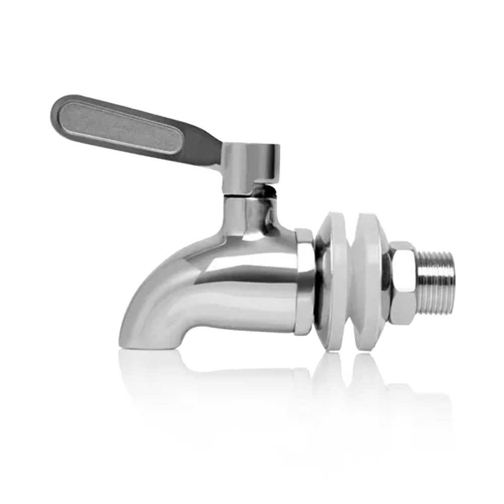 Handcrafted stainless steel replacement tap with lever, designed for British Berkefeld gravity water filters, ideal for Appliances, Emergency Supplies, and Water Heating collections.