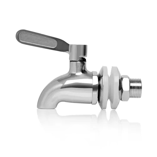 Handcrafted stainless steel replacement tap with lever, designed for British Berkefeld gravity water filters, ideal for Appliances, Emergency Supplies, and Water Heating collections.