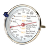 Dial-style professional meat thermometer with large, clear numbers and temperature markings for various meats, crafted from stainless steel, ideal for Kitchen & Food and Kitchen Gadgets collections.