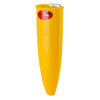 Durable plastic whetstone holder in bright yellow with watertight design, suitable for farm and garden tool storage, ideal for sharpening blades in lawncare and best sellers collections.