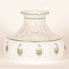 Handcrafted 10-inch glass lamp shade featuring soft light diffusion and elegant green rose designs, ideal for lamps and lighting, parts and accessories, and best sellers collections.