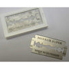 Set of stainless steel double-edged razor blades with platinum coating, labeled Merkur Super and made in Germany, ideal for Health & Wellness, Grooming and Personal Hygiene, Best Sellers, and Promo Eligible collections.