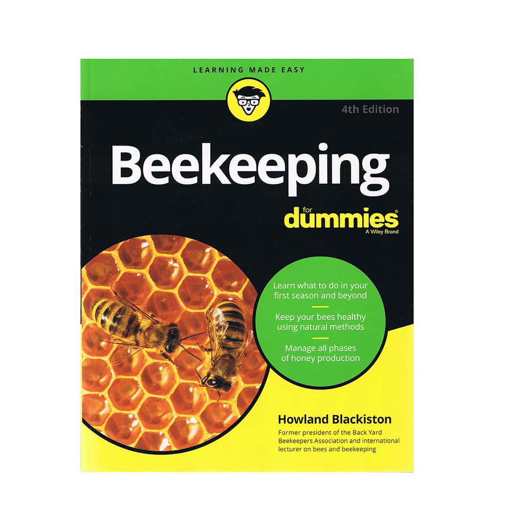 Paperback beekeeping guidebook with a close-up honeycomb and bees on the cover, designed for beginners and included in Farm, Garden & Tool and Beekeeping Supplies collections.