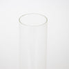 Clear glass oil lamp chimney with a 2-inch base, handcrafted for durability, suitable for lamps and featured in Lamps & Lighting, Parts and Accessories, and Chimneys and Globes collections.