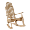 Handcrafted cypress wood rocking chair with slatted back and contoured seat, Amish made in USA, durable for outdoor use, featured in Home & Decor and Best Sellers collections.