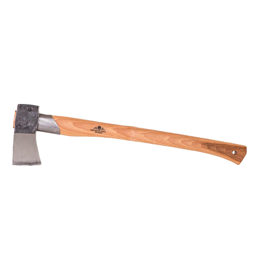 Hand-forged splitting axe with a polished steel head and smooth wooden handle, handcrafted for durability, featured in Farm, Garden & Tool, Knives & Axes, Axes, and Best Sellers collections.