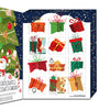 Handcrafted festive advent calendar featuring 12 numbered holiday-themed windows with assorted single-serve hot chocolate mixes, perfect for Kitchen & Food, Snacks and Sweets, Beverages, Best Sellers, and Promo Eligible collections.