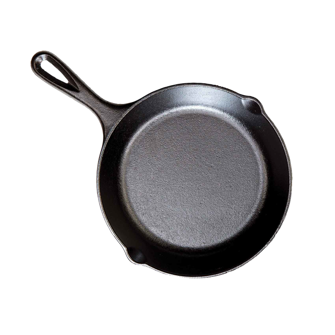 Handcrafted pre-seasoned cast iron skillet with natural vegetable oil seasoning, designed for exceptional heat retention and durability in Kitchen & Food, Cookware, Cast Iron, Best Sellers, and Promo Eligible collections.