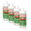 Four white plastic bottles of environmentally safe septic system cleaner and conditioner with green and red labels, suitable for Home & Decor, Household Cleaning, Cleaners and Polishes, Best Sellers, and Promo Eligible collections.