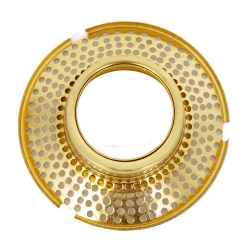 Handcrafted brass outer wick tube with perforated design, compatible with Aladdin burners, featured in Lamps & Lighting, Parts and Accessories, Wicks and Mantles, Best Sellers, and Promo Eligible collections.