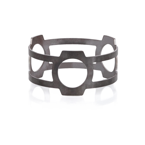 Sturdy solid steel cooking ring designed to hold a Pyron cooking plate securely, ideal for Farm, Garden & Tool, Camping, Best Sellers, and Promo Eligible collections.
