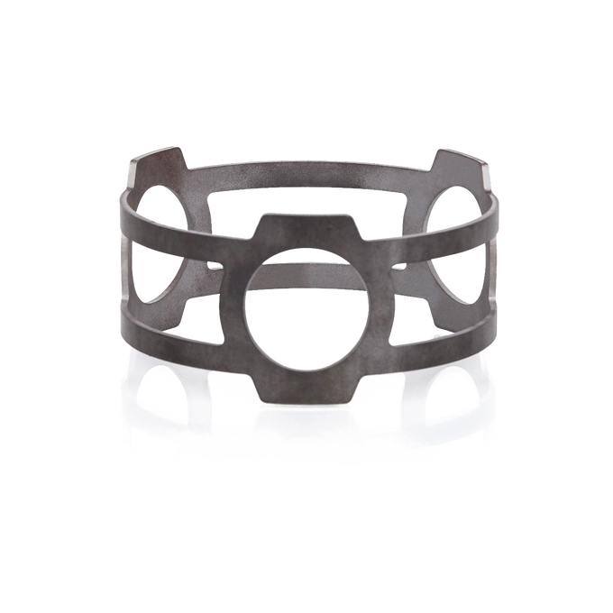 Sturdy solid steel cooking ring designed to hold a Pyron cooking plate securely, ideal for Farm, Garden & Tool, Camping, Best Sellers, and Promo Eligible collections.