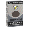 Packaging of a handcrafted Natural Dead Sea Mud soap bar with honeybee design, highlighting moisturizing and rich shea butter, made in small batches in the USA, featured in Health & Wellness, Grooming and Personal Hygiene, Soaps collections.