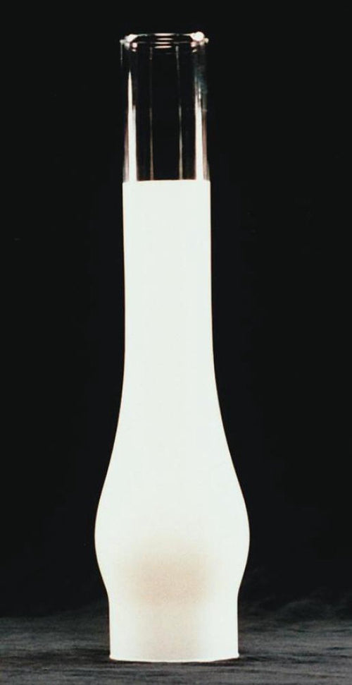 Clear glass oil lamp chimney with 2-7/8 inch base, designed for lamps and lighting, parts and accessories, chimneys and globes, featured in best sellers and promo eligible collections.