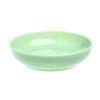 Hand-pressed pastel green glass bowl with a smooth glossy finish, 7-inch diameter, crafted in the USA, perfect for Kitchen & Food, Dinnerware, and Storage and Serving collections.