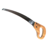 Handcrafted curved pruning saw with a 16-inch steel blade and hardwood loop handle secured by nut and bolt fasteners, perfect for Farm, Garden & Tool, Lawncare, and Hand Tools collections.