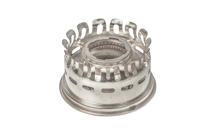 Polished metal heel-less oil lamp gallery top designed for various Aladdin burner models, featured in Lamps & Lighting, Parts and Accessories, Lamp Burners and Collars, Best Sellers, and Promo Eligible collections.