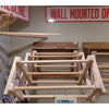 Handcrafted Amish made wooden accordion-style wall dryer with multiple drying rods, designed for efficient drying and display in Home & Decor, Laundry Supplies, and USA Made collections.
