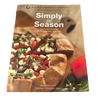 Cookbook cover featuring a rustic vegetable galette with fresh greens and cheese on parchment paper, highlighting a promotion for Simply in Season Expanded Edition in Cookbooks and Books collections.