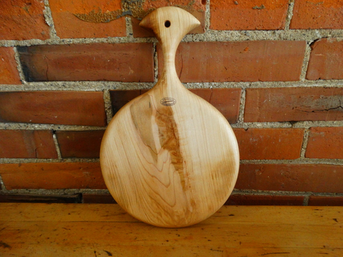 Round Wooden Cutting Board with Handle – USA Made